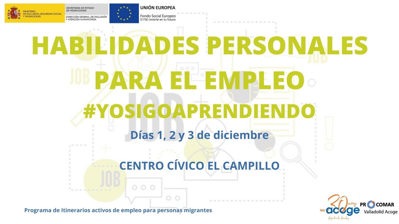 Habilidades Personales Para El Empleo Procomar Valladolid Acoge